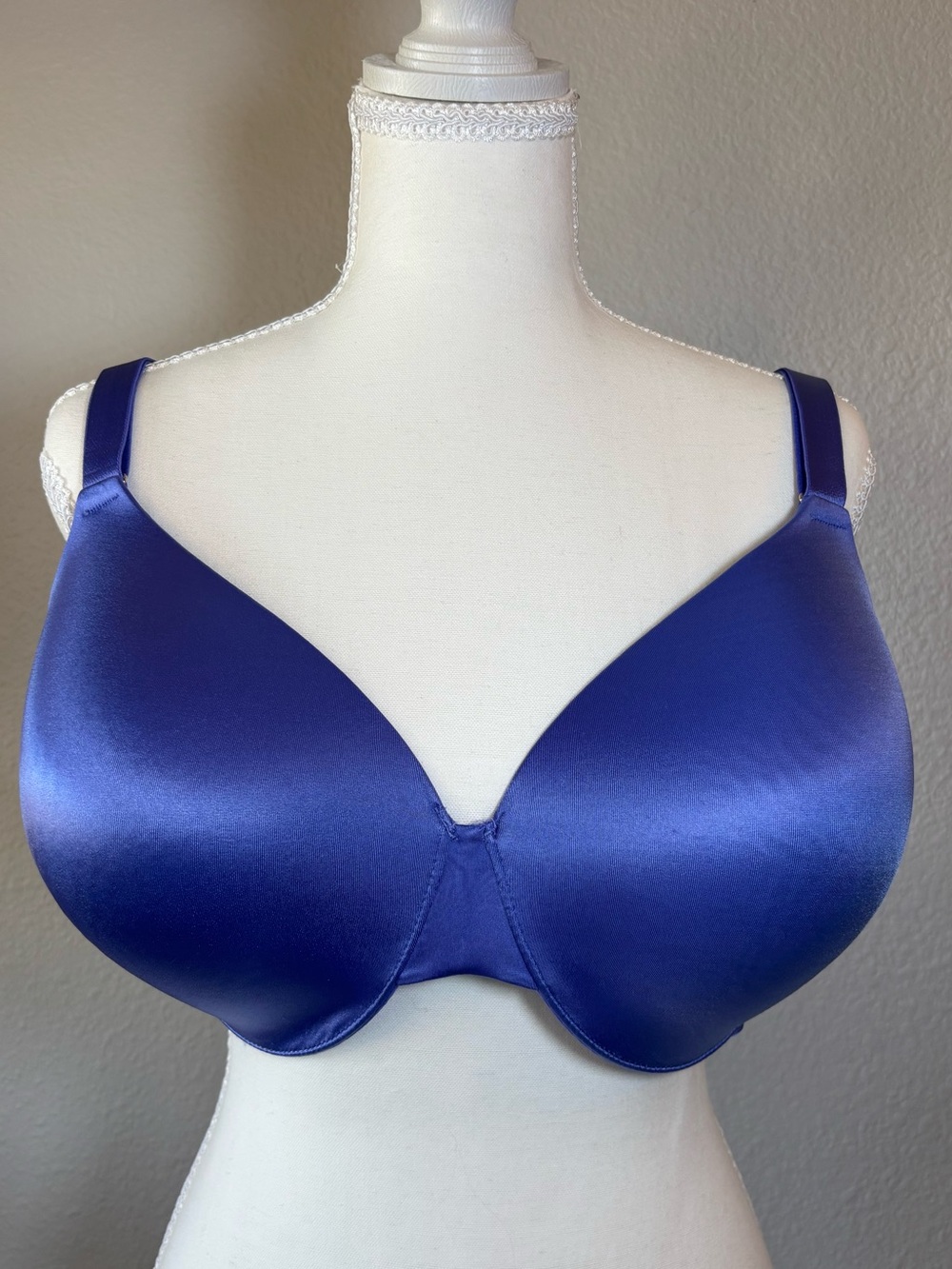 Soma Vanishing Back Full Coverage Bra Size 36G Blue Underwire